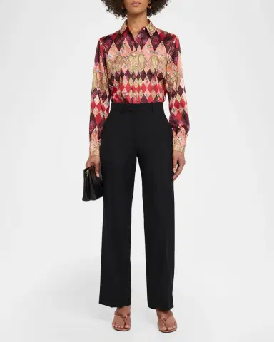 Cinq à Sept Thea Patchwork Print Shirt | Thumbnail 2 Cinq à Sept Thea Patchwork Print Shirt | Thumbnail 2