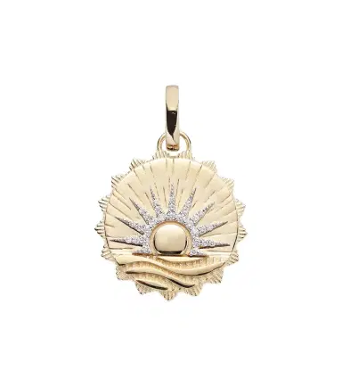 Foundrae New Beginnings - Internal Compass 18kt gold pendant with diamonds | Thumbnail 1 Foundrae New Beginnings - Internal Compass 18kt gold pendant with diamonds | Thumbnail 1