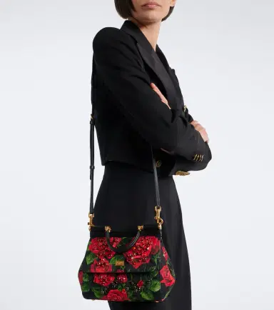 Dolce & Gabbana Sicily Small embellished floral top-handle bag | Thumbnail 5 Dolce & Gabbana Sicily Small embellished floral top-handle bag | Thumbnail 5