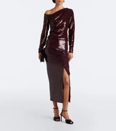 Roland Mouret Draped sequined asymmetric top | Thumbnail 2 Roland Mouret Draped sequined asymmetric top | Thumbnail 2