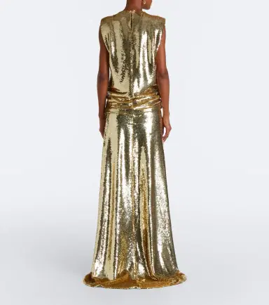 MONIQUE LHUILLIER Sequined embellished gathered gown | Thumbnail 3 MONIQUE LHUILLIER Sequined embellished gathered gown | Thumbnail 3
