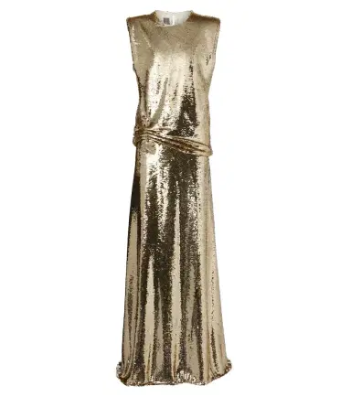 MONIQUE LHUILLIER Sequined embellished gathered gown | Thumbnail 1 MONIQUE LHUILLIER Sequined embellished gathered gown | Thumbnail 1