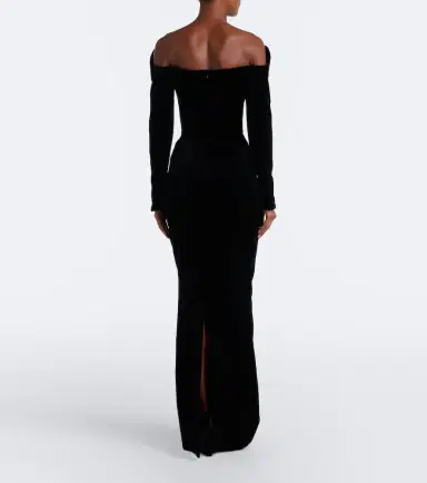 Mugler Velvet bustier gown | Thumbnail 2 Mugler Velvet bustier gown | Thumbnail 2