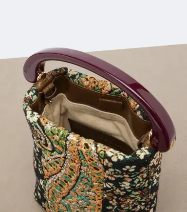 Dries Van Noten Micro floral jacquard top-handle bag | Thumbnail 2 Dries Van Noten Micro floral jacquard top-handle bag | Thumbnail 2