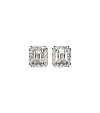 Messika Joy 18kt white gold earrings with diamonds | Thumbnail 1 Messika Joy 18kt white gold earrings with diamonds | Thumbnail 1