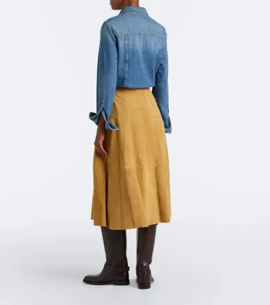 Polo Ralph Lauren Belted suede midi skirt | Thumbnail 5 Polo Ralph Lauren Belted suede midi skirt | Thumbnail 5