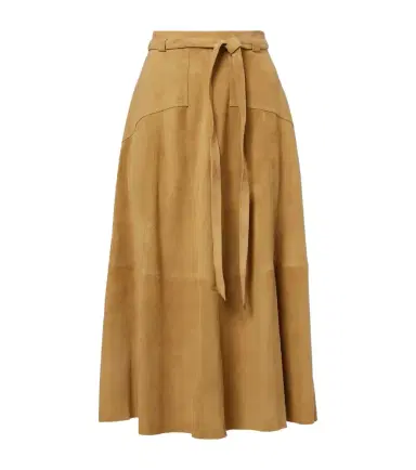 Polo Ralph Lauren Belted suede midi skirt | Thumbnail 1 Polo Ralph Lauren Belted suede midi skirt | Thumbnail 1