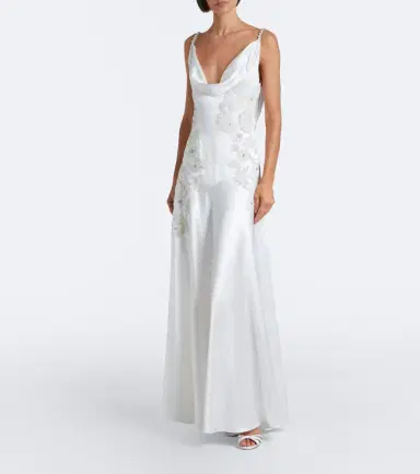 LA FUORI Là Fuori Embellished embroidered silk gown | Thumbnail 4 LA FUORI Là Fuori Embellished embroidered silk gown | Thumbnail 4