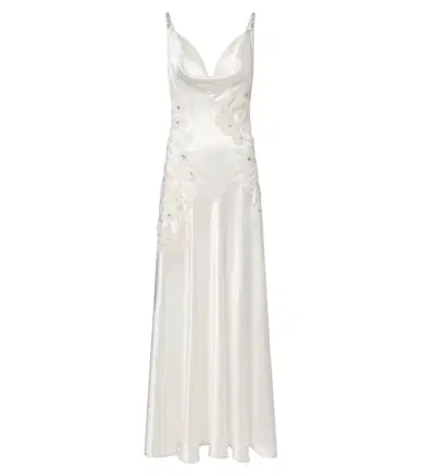 LA FUORI Là Fuori Embellished embroidered silk gown | Thumbnail 1 LA FUORI Là Fuori Embellished embroidered silk gown | Thumbnail 1