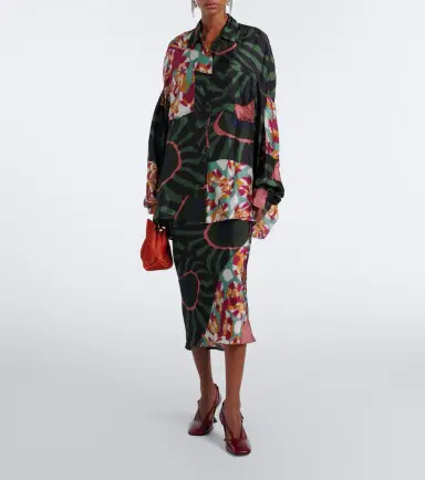 Dries Van Noten Printed twill shirt | Thumbnail 3 Dries Van Noten Printed twill shirt | Thumbnail 3