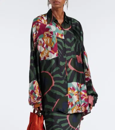 Dries Van Noten Printed twill shirt | Thumbnail 5 Dries Van Noten Printed twill shirt | Thumbnail 5