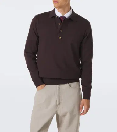 ELEVENTY Cotton and cashmere polo sweater | Thumbnail 4 ELEVENTY Cotton and cashmere polo sweater | Thumbnail 4