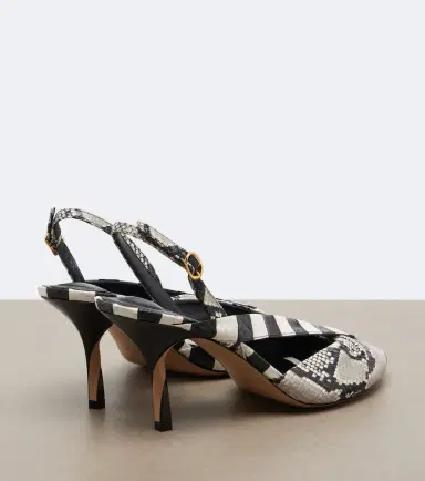 Jacquemus Poisson snake-effect leather slingbacks | Thumbnail 2 Jacquemus Poisson snake-effect leather slingbacks | Thumbnail 2