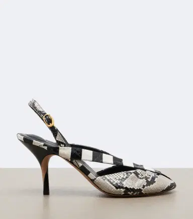 Jacquemus Poisson snake-effect leather slingbacks | Thumbnail 3 Jacquemus Poisson snake-effect leather slingbacks | Thumbnail 3