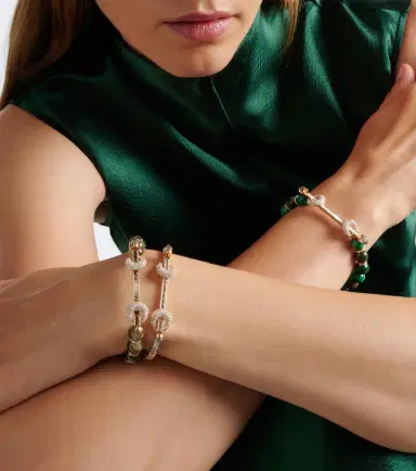 Ananya Chakra 18kt gold bracelet with diamonds | Thumbnail 2 Ananya Chakra 18kt gold bracelet with diamonds | Thumbnail 2
