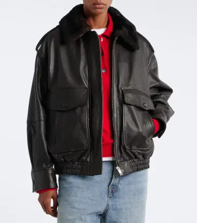 Loulou de Saison Russo leather bomber jacket | Thumbnail 4 Loulou de Saison Russo leather bomber jacket | Thumbnail 4