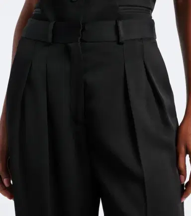 Loulou de Saison Alio Lds pleated straight pants | Thumbnail 3 Loulou de Saison Alio Lds pleated straight pants | Thumbnail 3