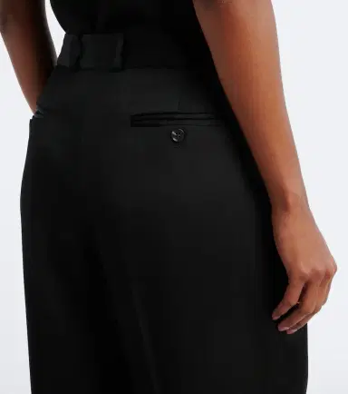 Loulou de Saison Alio Lds pleated straight pants | Thumbnail 4 Loulou de Saison Alio Lds pleated straight pants | Thumbnail 4