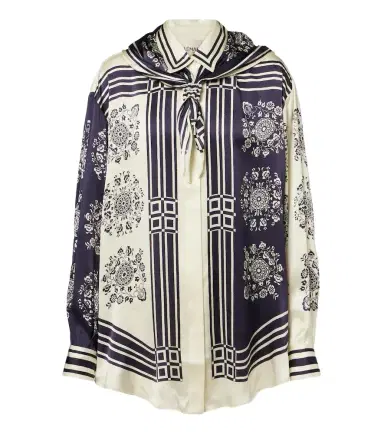 ALÉMAIS Alémais Banderra scarf-detail printed silk shirt | Thumbnail 1 ALÉMAIS Alémais Banderra scarf-detail printed silk shirt | Thumbnail 1