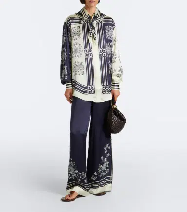 ALÉMAIS Alémais Banderra printed silk satin wide-leg pants | Thumbnail 4 ALÉMAIS Alémais Banderra printed silk satin wide-leg pants | Thumbnail 4