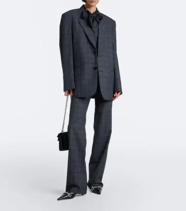 Gucci Oversized checked wool blazer | Thumbnail 5 Gucci Oversized checked wool blazer | Thumbnail 5