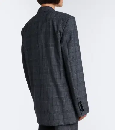 Gucci Oversized checked wool blazer | Thumbnail 6 Gucci Oversized checked wool blazer | Thumbnail 6