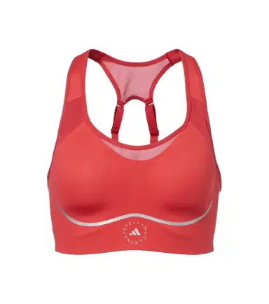 Adidas by Stella McCartney Logo padded jersey sports bra | Thumbnail 1 Adidas by Stella McCartney Logo padded jersey sports bra | Thumbnail 1
