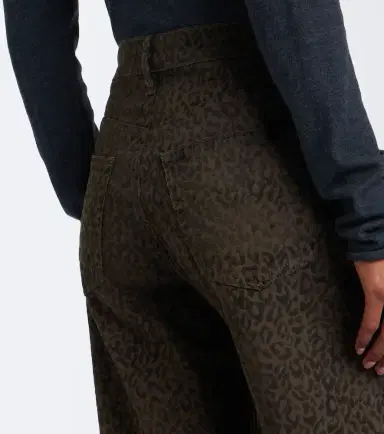 Frame Bow leopard-print barrel-leg jeans | Thumbnail 4 Frame Bow leopard-print barrel-leg jeans | Thumbnail 4