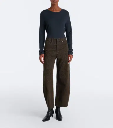 Frame Bow leopard-print barrel-leg jeans | Thumbnail 6 Frame Bow leopard-print barrel-leg jeans | Thumbnail 6