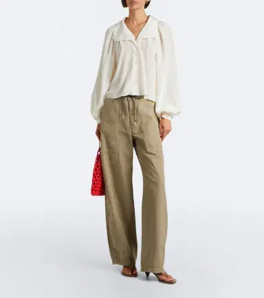 Frame Gala silk georgette blouse | Thumbnail 4 Frame Gala silk georgette blouse | Thumbnail 4
