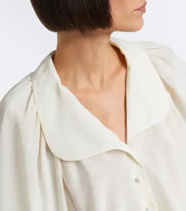 Frame Gala silk georgette blouse | Thumbnail 5 Frame Gala silk georgette blouse | Thumbnail 5