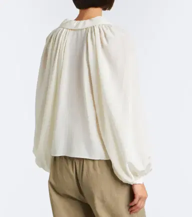 Frame Gala silk georgette blouse | Thumbnail 6 Frame Gala silk georgette blouse | Thumbnail 6
