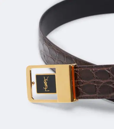 Saint Laurent La 66 croc-effect leather belt | Thumbnail 2 Saint Laurent La 66 croc-effect leather belt | Thumbnail 2