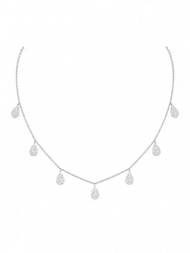 Wish Fine Jewelry 2.30ct Diamond 18K Gold Pave Pear Necklace | Thumbnail 2 Wish Fine Jewelry 2.30ct Diamond 18K Gold Pave Pear Necklace | Thumbnail 2
