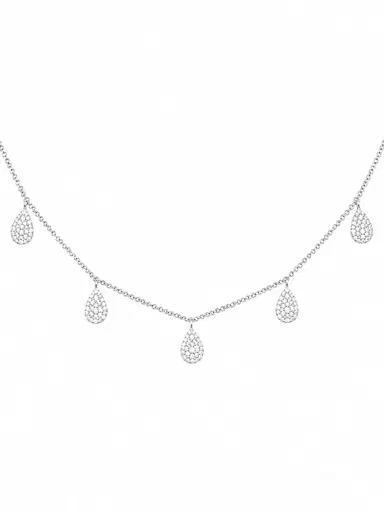 Wish Fine Jewelry 2.30ct Diamond 18K Gold Pave Pear Necklace | Thumbnail 1 Wish Fine Jewelry 2.30ct Diamond 18K Gold Pave Pear Necklace | Thumbnail 1