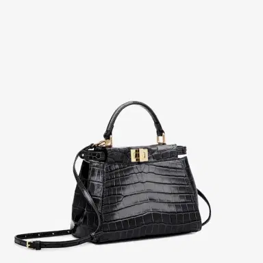 Fendi Iconic small Peekaboo bag made of exquisite, black | Thumbnail 2 Fendi Iconic small Peekaboo bag made of exquisite, black | Thumbnail 2