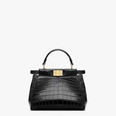 Fendi Iconic small Peekaboo bag made of exquisite, black | Thumbnail 3 Fendi Iconic small Peekaboo bag made of exquisite, black | Thumbnail 3