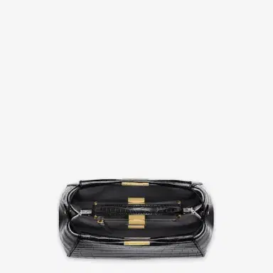 Fendi Iconic small Peekaboo bag made of exquisite, black | Thumbnail 4 Fendi Iconic small Peekaboo bag made of exquisite, black | Thumbnail 4