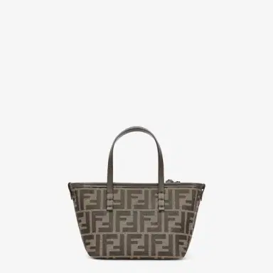 Fendi Mini shopping bag made of jacquard fabric with an iconic | Thumbnail 3 Fendi Mini shopping bag made of jacquard fabric with an iconic | Thumbnail 3