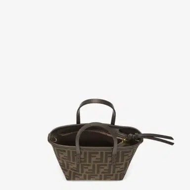 Fendi Mini shopping bag made of jacquard fabric with an iconic | Thumbnail 4 Fendi Mini shopping bag made of jacquard fabric with an iconic | Thumbnail 4