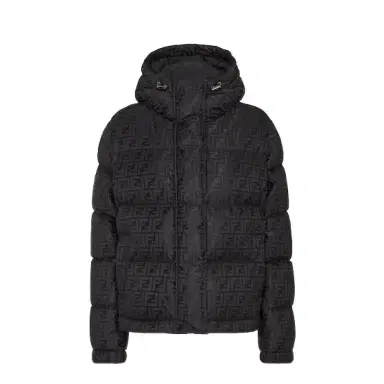 Fendi Puffer jacket with high collar and drawstring hood | Thumbnail 1 Fendi Puffer jacket with high collar and drawstring hood | Thumbnail 1