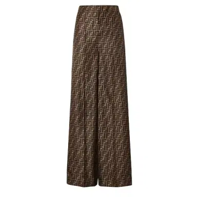 Fendi Wide leg trousers with trouser crease | Thumbnail 1 Fendi Wide leg trousers with trouser crease | Thumbnail 1