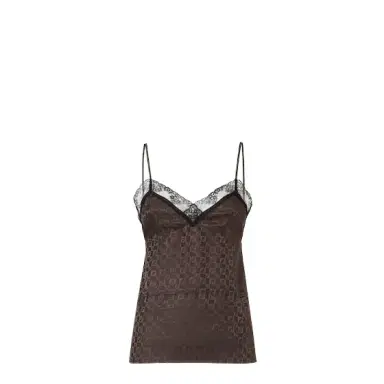 Fendi Sleeveless top with sweetheart neckline and thin shoulder | Thumbnail 1 Fendi Sleeveless top with sweetheart neckline and thin shoulder | Thumbnail 1