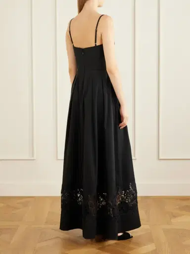 Rebecca Vallance Claribelle Lace-trimmed Cotton-blend Poplin Gown | Thumbnail 3 Rebecca Vallance Claribelle Lace-trimmed Cotton-blend Poplin Gown | Thumbnail 3