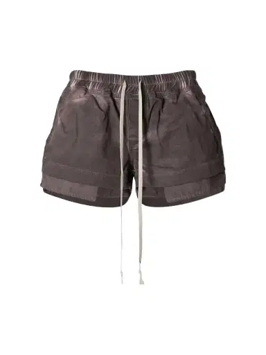 Rick Owens Fog Distressed Denim Shorts | Thumbnail 1 Rick Owens Fog Distressed Denim Shorts | Thumbnail 1