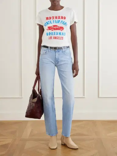 Mother The Newbie Skimp Mid-rise Straight-leg Jeans | Thumbnail 2 Mother The Newbie Skimp Mid-rise Straight-leg Jeans | Thumbnail 2