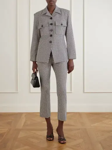 Veronica Beard Arte Prince Of Wales Flared Pants | Thumbnail 2 Veronica Beard Arte Prince Of Wales Flared Pants | Thumbnail 2