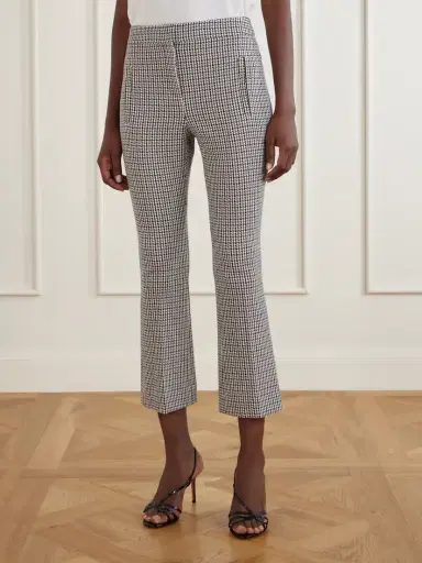Veronica Beard Arte Prince Of Wales Flared Pants | Thumbnail 3 Veronica Beard Arte Prince Of Wales Flared Pants | Thumbnail 3