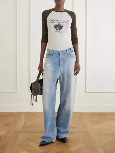 Acne Studios Printed Cotton-ribbed T-shirt | Thumbnail 2 Acne Studios Printed Cotton-ribbed T-shirt | Thumbnail 2