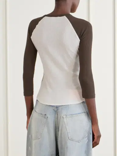 Acne Studios Printed Cotton-ribbed T-shirt | Thumbnail 4 Acne Studios Printed Cotton-ribbed T-shirt | Thumbnail 4